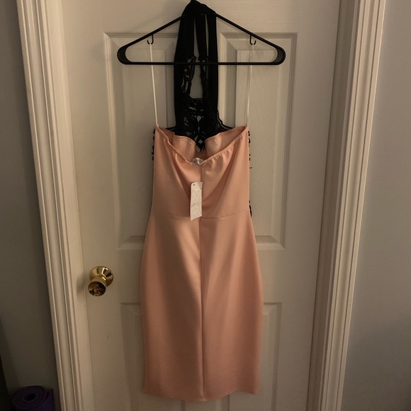 Shania Nude Halter Dress - Picture 6 of 6